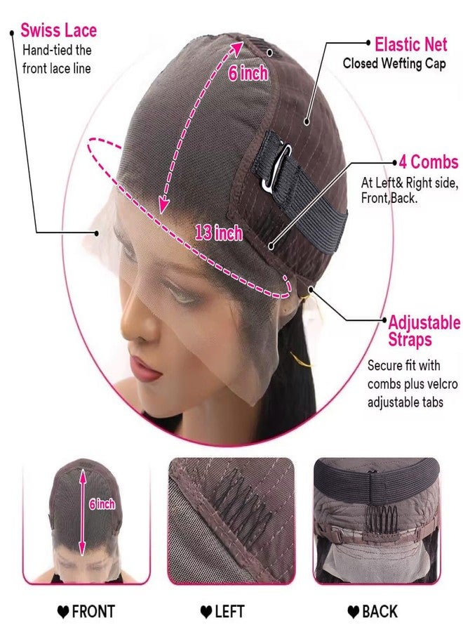 Ali Bling Bling Hair 13x6 Deep Wave Lace Front Wigs Human Hair Pre Plucked Lace Frontal Wigs HD Lace Frontal Wigs 180% Density Transparent Lace Frontal Wig Curly Wigs 30 Inch Natural Color Bleached Knots - Image 4